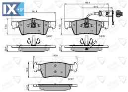 ΣΕΤ ΔΙΣΚΟΦΡΕΝΑ ΟΠΙΣΘ. VW  ADB12015 30640100 7H8698451 7H8698451 7H8698451 7H8698451