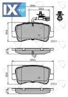ΣΕΤ ΔΙΣΚΟΦΡΕΝΑ ΟΠΙΣΘ. RENAULT-NISSAN-OPE  ADB12105 4406237 4420066 93167662 95513821 95521679 4406000Q0H 4406000Q0L 4406000Q1J 4406237 4420066 93167662 95513821 440600264R 440601147R 440601186R 440602