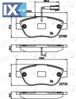ΣΕΤ ΔΙΣΚΟΦΡΕΝΑ ΕΜΠΡ. FIAT  ADB12140 95518217 5741585 5743721 71770094 71770122 71773152 77365468 77365716 77365865 77366528 77366530