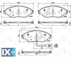 ΣΕΤ ΔΙΣΚΟΦΡΕΝΑ ΕΜΠΡ. AUDI-SEAT-SKODA-VW  ADB12201 3C0698151E 3C0698151F 3C0698151G 3C0698151H 3Q06989151 5Q0698151G 5Q0698151K 7N0698151A 7N0698151B 7N0698151C 7N0698151D 8V0698151C 3C0698151E 3C06981