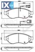 ΣΕΤ ΔΙΣΚΟΦΡΕΝΑ CITROEN - FIAT - PEUGEOT  ADB12227 1607878380 1607878580 1611457380 1611839180 1612433880 1612433980 425355 425356 425357 425358 425461 425462 E172301 1607878380 1607878580 1611457380 1