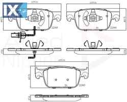 ΣΕΤ ΔΙΣΚΟΦΡΕΝΑ ΕΜΠΡ.  AUDI  ADB12352 8W0698151AF 8W0698151AG 8W0698151K 8W0698151Q