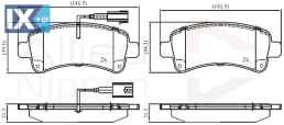 ΣΕΤ ΔΙΣΚΟΦΡΕΝΑ ΟΠΙΣΘ. CITROEN-FIAT-PEUGE  ADB12395 1612434080 1612434080 77367094