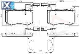 ΣΕΤ ΔΙΣΚΟΦΡΕΝΑ ΕΜΠΡ.  ALFA ROMEO  ADB12422 68311929AA 77367676 77368402