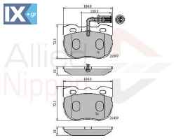 ΣΕΤ ΔΙΣΚΟΦΡΕΝΑ ΕΜΠΡ. LAND ROVER  ADB1401 RTC6781 STC8189 STC8571 STC8572 STC9190 RTC6781 STC8189 STC8571 STC8572 STC9149 STC9189 STC9190 STC9191