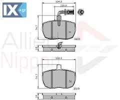 ΣΕΤ ΔΙΣΚΟΦΡΕΝΑ ΕΜΠΡ. LAND ROVER  ADB1413 89VB2KO21BA 7663999 GBP287 GBP292 GBP663 GBP90274 GBP90290 GBP90290AF RTC4518 STC9187 SFP500220 STC2957 STC8568 STC9146 STC9186 1902494 1906154 1906157 1906207