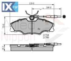 ΣΕΤ ΔΙΣΚΟΦΡΕΝΑ ΕΜΠΡ. PEUGEOT  ADB1433 425131 425268 E172041 E172521 425131 425268 E172041 E172521