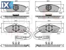 ΣΕΤ ΔΙΣΚΟΦΡΕΝΑ ΕΜΠΡ. DAEWOO-SSANGYONG  ADB1581 9949509 9949533 4813005100