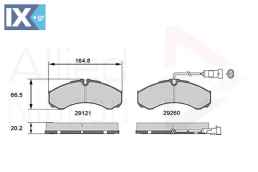 ΣΕΤ ΔΙΣΚΟΦΡΕΝΑ ΟΠΙΣΘ. NISSAN-IVECO  ADB16031 D4060MB40A 2995633 2995693 42535791