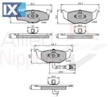 ΣΕΤ ΔΙΣΚΟΦΡΕΝΑ ΕΜΠΡ. SKODA-VW  ADB1707 6Q0698151B 6Q0698151B 6Q0698151B 6Q0698151B