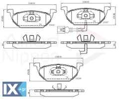 ΣΕΤ ΔΙΣΚΟΦΡΕΝΑ ΕΜΠΡ. AUDI-SEAT-SKODA-VW  ADB1851 1J0698151D 1J0698151E 1J0698151F 1J0698151G 1K0698151A 1K0698151D 1K0698151F 1K0698151G 1K0698151K JZW698151 1J0698151D 1J0698151E 1J0698151F 1J0698151