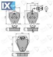 ΣΕΤ ΔΙΣΚΟΦΡΕΝΑ ΕΜΠΡ. AUDI  ADB1884 4A0698151B 441698151G 4A0698151B 4AO698151B 4D0698151A 4D0698151AD 4D0698151B 4D0698151C 4D0698151E 4DO698151A 4DO698151B 4DO698151E