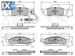 ΣΕΤ ΔΙΣΚΟΦΡΕΝΑ ΕΜΠΡ. MERCEDES  ADB1911 41060G490A 5000295329 5000815574 7701203700 1634200020 1634200320 1634201220 4163420032 A1634200020 A1634200320 A1634201220 A4163420032 5001842048