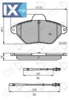 ΣΕΤ ΔΙΣΚΟΦΡΕΝΑ ΕΜΠΡ. CITROEN  ADB21079 425292 425113 425157 425292 95667787 E172028 E172512