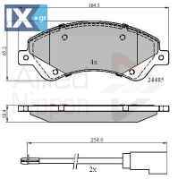 ΣΕΤ ΔΙΣΚΟΦΡΕΝΑ ΕΜΠΡ. FORD  ADB21511 1371403 1433954 1534428 1554523 1560023 1721086 1824347 6C112K021BB 6C112K021BC 6C112K021BD 6C112K021BE 9C112K021BA ME6C1J2K021BA ME6C1J2K021BB