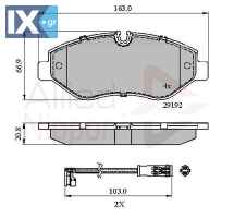 ΣΕΤ ΔΙΣΚΟΦΡΕΝΑ ΕΜΠΡ. MERCEDES  ADB21555 0044206720 0044208320 0054202120 0054205220 0054207020 0064208420 0084215020 9064210010 9064210400 A0044208320 A0054202120 A0054205220 A0054207020 A0064208420 A