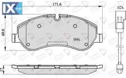 ΣΕΤ ΔΙΣΚΟΦΡΕΝΑ ΕΜΠΡ. FORD  ADB22142 1763915 1842632 2162266 2221820 2361234 BK212K021AA JK212K021GA