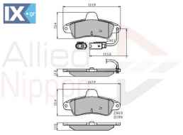 ΣΕΤ ΔΙΣΚΟΦΡΕΝΑ ΟΠΙΣΘ. FORD  ADB2470 6669779 6669780 7153477 93BB2008BA 93BB2M008BB