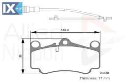 ΣΕΤ ΔΙΣΚΟΦΡΕΝΑ ΕΜΠΡ. PORSCHE  ADB26132 99635194911 99635194912