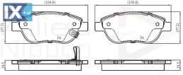 ΣΕΤ ΔΙΣΚΟΦΡΕΝΑ ΕΜΠΡ. PEUGEOT-OPEL  ADB31038 1605354 93169175 93189816 1605354