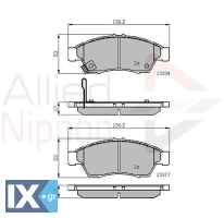 ΣΕΤ ΔΙΣΚΟΦΡΕΝΑ ΕΜΠΡ. SUZUKI  ADB31125 5581054G00 5581054G30 5581054G50 5581054G51 5581054G60