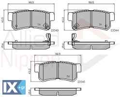 ΣΕΤ ΔΙΣΚΟΦΡΕΝΑ ΟΠΙΣΘ. SSANGYONG-HYUNDAI  ADB31126 4841321A10 4841321B10 5830226A00 5830226A30 583022EA30 5830238A10 5830238A30 5830239A40 583023AA20 583023CA10