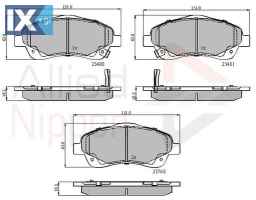 ΣΕΤ ΔΙΣΚΟΦΡΕΝΑ ΕΜΠΡ. TOYOTA  ADB31140 0446505130 0446505131 0446505140 0446505150 0446505170 0446505210 0446505220 0446505221 0446505270 0446505280 04465YZZEB 446505130 446505131 446505140 446505150 4