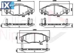 ΣΕΤ ΔΙΣΚΟΦΡΕΝΑ ΕΜΠΡ. TOYOTA  ADB31152 044650D010 044650D040