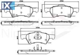 ΣΕΤ ΔΙΣΚΟΦΡΕΝΑ ΕΜΠΡ. CHRYSLER-JEEP  ADB31163 05019803AA 5019803AA 5019803AA K05019804AA K05135258AA 5019803AA