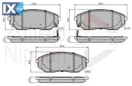 ΣΕΤ ΔΙΣΚΟΦΡΕΝΑ ΕΜΠΡ. KIA  ADB31178 581013EE00 581013EE01