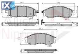 ΣΕΤ ΔΙΣΚΟΦΡΕΝΑ ΕΜΠΡ. NISSAN  ADB31193 410607Z025 41060VK190 D1060VK100 D1060VK190