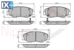 ΣΕΤ ΔΙΣΚΟΦΡΕΝΑ ΕΜΠΡ. HONDA  ADB31194 45022S9AA01 45022S9AE50 45022S9AE60 45022SDAA00 45022SDAA10 45022SDCA10