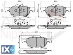 ΣΕΤ ΔΙΣΚΟΦΡΕΝΑ ΕΜΠΡ. HONDA  ADB31195 45022SEAE01 45022SEAEZ1