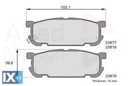 ΣΕΤ ΔΙΣΚΟΦΡΕΝΑ ΟΠΙΣΘ. MAZDA  ADB31207 N0Y12648Z N0Y92643ZC NCY32643ZA NCY32648Z N0Y72648ZA N0Y7268ZA N0Y7268ZB N0Y9263ZA N0Y9263ZB NCY3268ZA