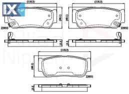 ΣΕΤ ΔΙΣΚΟΦΡΕΝΑ ΟΠΙΣΘ. KIA  ADB31218 583023EU00 583023EU01 4841321A10