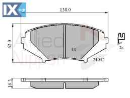 ΣΕΤ ΔΙΣΚΟΦΡΕΝΑ ΕΜΠΡ. MAZDA  ADB31246 F1Y23323Z F1Y93323Z F1YA3323ZB F1YA3328ZA F1Y13323ZB F1Y1333ZB F1YA3323ZA F1YA3328Z F1YA333ZA F1YA338Z