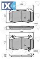 ΣΕΤ ΔΙΣΚΟΦΡΕΝΑ ΕΜΠΡ. HONDA-NISSAN  ADB31258 41060CD094 D1060CD00C D10F0CD00C D10F0CD026