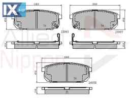 ΣΕΤ ΔΙΣΚΟΦΡΕΝΑ ΟΠΙΣΘ. KIA  ADB31288 583023ED00 583023EE00