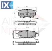 ΣΕΤ ΔΙΣΚΟΦΡΕΝΑ ΟΠΙΣΘ. MITSUBISHI  ADB31290 4605A336 4605A337 4605A479 4605A493 4605A558 MN116929 MR955068 MZ690187 MZ690350 05191271AA 05191271AB 5191271 5191271AA 5191271AB 5191271AC 05191271AA 05191