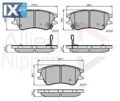 ΣΕΤ ΔΙΣΚΟΦΡΕΝΑ ΕΜΠΡ. HYUNDAI  ADB31298 AC698281D 5810102A10 5810105A10 5810105A30