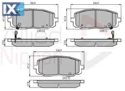 ΣΕΤ ΔΙΣΚΟΦΡΕΝΑ ΕΜΠΡ. HYUNDAI-KIA  ADB31319 5810107A10 581010XA01 581010XA10 5810107A00 5810107A10 5810107A20