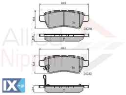 ΣΕΤ ΔΙΣΚΟΦΡΕΝΑ ΟΠΙΣΘ. NISSAN  ADB31518 44060EA090 44060EA091 44060EB325 D4060EB300