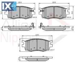 ΣΕΤ ΔΙΣΚΟΦΡΕΝΑ ΕΜΠΡ. HYUNDAI-KIA  ADB31519 581011GA00 581011GE00 581011JA10