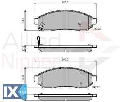 ΣΕΤ ΔΙΣΚΟΦΡΕΝΑ ΕΜΠΡ. NISSAN  ADB31520 41060EA025 41060EB326 41060ZP00B 41060ZP025 AY040NS130 AY040NS137 AY040NS156 AY040NS163 D1060JR70A D1060ZP00C DA060EB326 5521050Z00 5521050Z10 5521082Z00 5521082Z