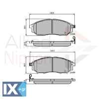 ΣΕΤ ΔΙΣΚΟΦΡΕΝΑ ΕΜΠΡ. NISSAN  ADB31524 41060AR090 41060AT30J D10601BN0A D10601MF0A D1060EG51A D1060EJ20A 410600V790 41060AR090 41060AT30J 41060CC090 41060EB325 AY040NS058 AY040NS079 AY040NS091 AY040NS0