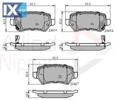 ΣΕΤ ΔΙΣΚΟΦΡΕΝΑ ΟΠΙΣΘ. OPEL  ADB31551 1605086 1605122 1605128 1605233 1605625 1605967 1605995 93169143 93170602 93176118 93179164 93188727 93190577 93193613 95507655 1605086 1605122 1605233 1605625 160