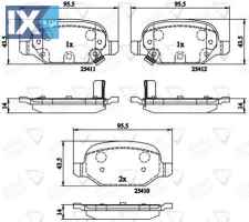 ΣΕΤ ΔΙΣΚΟΦΡΕΝΑ ΟΠΙΣΘ. FIAT  ADB31559 68088919AA 77366388 77367514 68088919AA