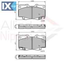 ΣΕΤ ΔΙΣΚΟΦΡΕΝΑ ΕΜΠΡ. TOYOTA  ADB31574 0446504030 0446504050 0446504060 044650J140 044650K020 044650K060 044650K070 044650K140 044650K220 04465YZZDV 04465YZZQ5