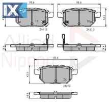 ΣΕΤ ΔΙΣΚΟΦΡΕΝΑ ΟΠΙΣΘ. TOYOTA  ADB31579 446652140 0446512130 0446602190 0446602191 0446602210 0446602260 0446612130 0446612140 0446612150 0446621020 0446647020 0446647030 0446647060 0446647061 04466470