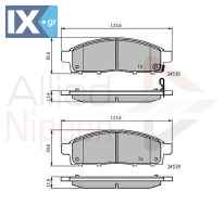 ΣΕΤ ΔΙΣΚΟΦΡΕΝΑ ΕΜΠΡ. MITSUBISHI  ADB31584 4605A198 4605A284 4605A623 4605B158 4605B233 MZ690356